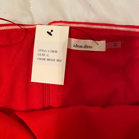 Boutique Red Strapless Dress - New with Tags! - Picture 5 of 6